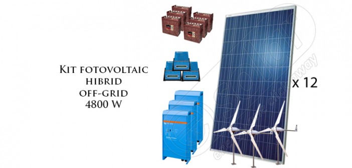 Kit fotovoltaic hibrid off-grid prețuri