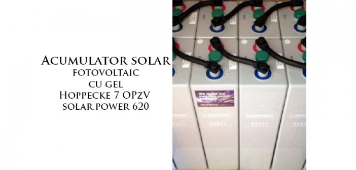 Acumulator solar fotovoltaic cu gel Hoppecke 7 OPzV solar.power 620 durabil