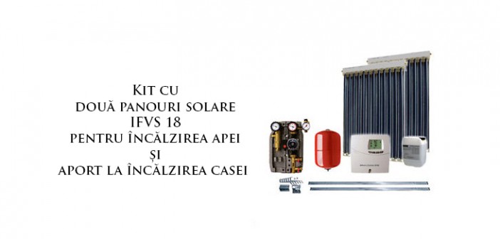 Kit termic cu panouri solare vidate