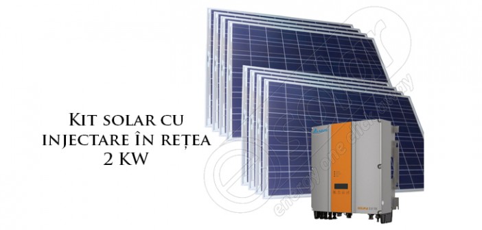 Kit solar 2 kW de rețea