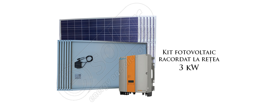 Kit Fotovoltaic On Grid 3 Kw Injectare In Reţea Esolar Ro