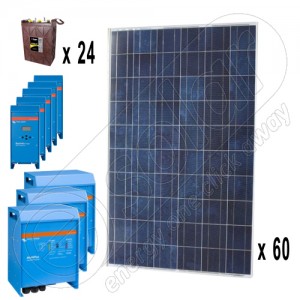 Kit solar off-grid 15 kW cu acumulatori