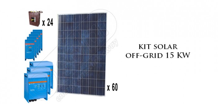 Kit solar off-grid 15 KW