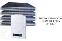 Sistem fotovoltaic 5 KW de rețea on grid