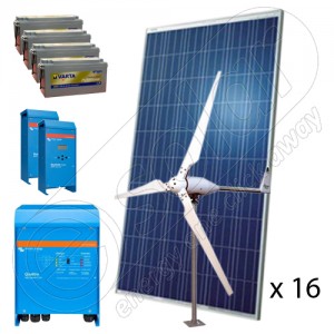 Sisteme fotovoltaice  complete hibride off-grid 5 KW preț