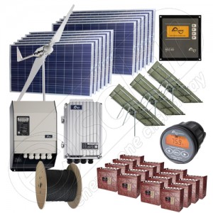 Sisteme hibride solare și eoliene cu producție de 10kW media zilnică preț