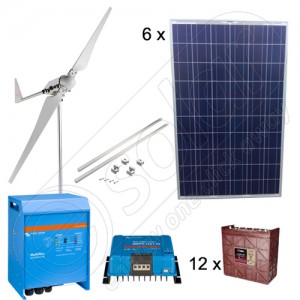Sistem monofazat eolian şi solar de 3 kW pentru agricultură preț