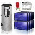 Set ISMO 10x1-500.2BIN panouri solare plane cu boiler all in one, Panouri solare plane la set cu boiler all in one 500 litri, Panouri solare plane cu boiler all in one Idella Smarty One