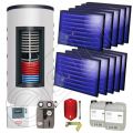 Pachet panouri solare plane cu boiler instant ISMO 10x1-1000.66.2BI, Set panouri solare plane cu boiler instant 1000 litri, Panouri solare plane la pachet cu boiler instant 1000 litri