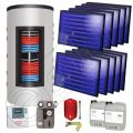 Panouri solare plane si boiler instant ISMO 10x1-1000.66.3BI, Panouri solare plane cu boiler instant la pret convenabil, Panouri solare plane la set cu boiler instant 1000 litri
