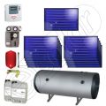 Panouri solare plane la pachet cu boiler orizontal termoelectric 1000 litri, Pachet panouri solare plane si boiler orizontal ISMO 11x1-1000.2BSH, Pachet Idella Smarty One panouri solare plane si boiler orizontal