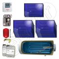 Set panouri solare plane cu boiler orizontal ISMO 12x1-1000.1BMH, Panouri solare plane la set cu boiler orizontal 1000 litri, Pachet panouri solare plane si boiler orizontal termoelectric 1000 litri