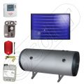 Panou solar plan cu boiler orizontal termoelectric ISMO 1x1-120.2TEH, Panou solar plan la pachet cu boiler termoelectric orizontal 120 litri, Set Idella Smarty One panou solar plan si boiler orizontal
