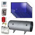 Pachet panouri solare plane si boiler la pret convenabil, Pachet panouri solare plane si boiler orizontal 300 litri, Set panouri solare plane si boiler orizontal ISMO 5x1-300.2BSH