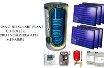 Set panouri solare plane cu boiler