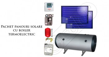 Pachet panouri solare cu boiler termoelectric