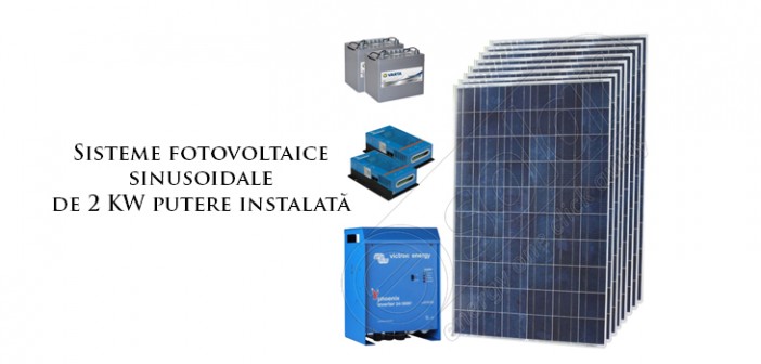 Sisteme fotovoltaice sinusoidale de 2kW putere instalată