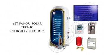 Panouri solare ISMO la set cu boiler electric