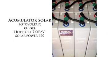 Acumulator solar fotovoltaic cu gel Hoppecke 7 OPzV solar.power 620 durabil