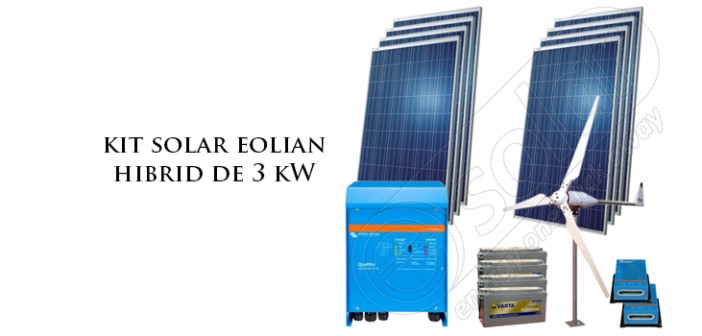 Kit solar eolian hibrid 3 kW