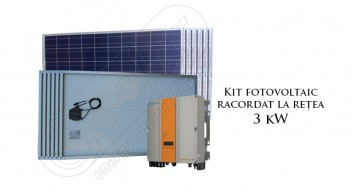 Kit solar cu injectare în rețea 3 kW