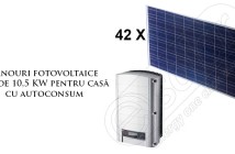 Panouri fotovoltaice kit 10,5 KW pentru casă cu autoconsum