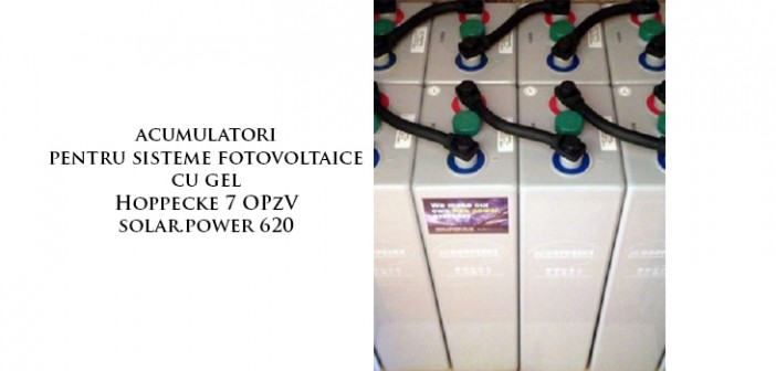 Acumulator solar fotovoltaic cu gel Hoppecke 7 OPzV solar.power 620 de calitate