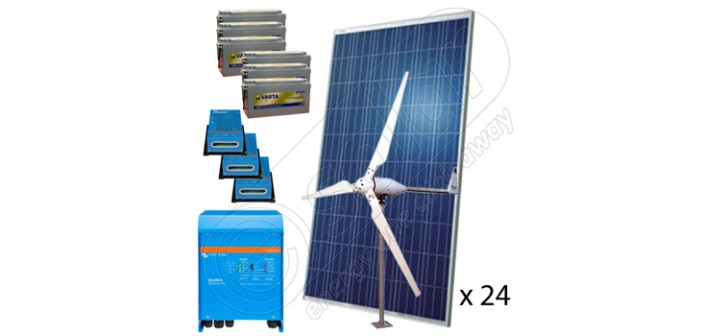 Sistem fotovoltaic cu eoliană 8KW preț