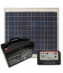 Panouri fotovoltaice policristaline kit stand alone 50W 12V 12A