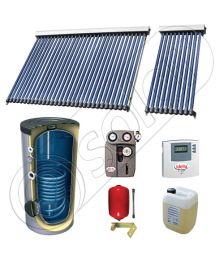 Panou solar ieftin cu tuburi vidate si boiler cu o serpentina, Panouri solare cu boiler monovalent de 300 litri, Panouri solare China Solariss Iunona