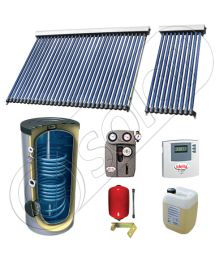 Panouri solare ieftine cu boiler bivalent de 300 litri, Pachet cu panou solar cu tuburi vidate, Set panouri solare import China Solariss Iunona