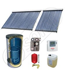 Panou solar ieftin cu tuburi vidate si boiler cu o serpentina, Panouri solare cu boiler monovalent de 500 litri, Panouri solare China Solariss Iunona