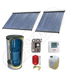 Panouri solare ieftine cu tuburi vidate si boiler cu o serpentina, Panou solar china Solariss Iunona, Panouri solare China cu boiler monovalent de 400 litri