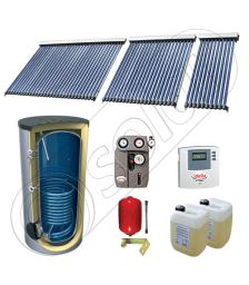 Panouri SIU 1x10-1x20-1x30-750.1BM, Pachet panouri solare cu tuburi vidate, Panouri solare cu tuburi vidate cu boiler solar