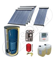 Panouri cu tuburi vidate SIU 1x10-3x20-750.1BM, Pachet panouri solare cu tuburi vidate, Panouri solare cu tuburi vidate cu boiler solar