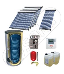 Panouri cu tuburi vidate SIU 1x10-4x20-1000.2BM, Pachet panouri solare cu tuburi vidate import China, Panouri solare cu tuburi vidate cu boiler solar