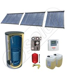 Panouri cu tuburi vidate SIU 1x20-2x30-1000.1BM, Panouri solare cu tuburi vidate cu boiler solar, Pachet panouri solare cu tuburi vidate import China