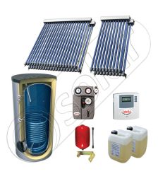 Set panouri solare cu tuburi vidate fabricate in China, SIU 2x10-2x20-800.1BM pachet panouri solare cu tuburi vidate, Panouri solare cu boiler solar import China