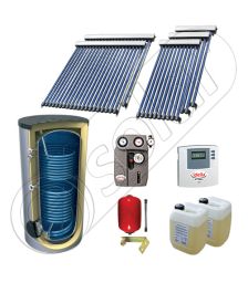Panouri solare cu tuburi vidate fabricate in China, Panouri solare import China la set cu boiler solar, SIU 3x10-2x20-1000.2BM set panouri solare cu tuburi vidate si boiler