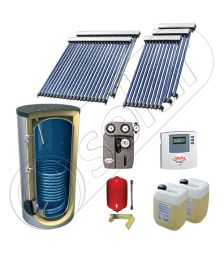 Panouri solare cu tuburi vidate fabricate in China, Panouri solare import China la set cu boiler solar, SIU 3x10-2x20-750.1BM set panouri solare cu tuburi vidate si boiler
