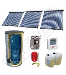 Pachet panouri solare cu tuburi vidate si boiler SIU 3x20-750.1BM, Panouri solare cu tuburi vidate fabricate in China, Set panouri solare import China cu boiler solar