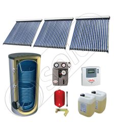 Pachet panouri solare cu tuburi vidate si boiler SIU 3x20-750.2BM, Panouri solare cu tuburi vidate fabricate in China, Set panouri solare import China cu boiler solar