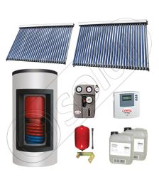 Panou solar ieftin cu tuburi vidate si boiler Kombi cu o serpentina, Panou solar china Solariss Iunona, Panouri solare cu boiler Kombi monovalent de 650/150 litri