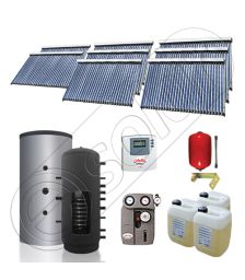 Set puffer cu doua serpentine si panouri solare ieftine, Instalatii panouri solare Solariss Iunona, Pachet cu panou solar pentru apa calda tot anul