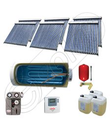 Colectoare solare cu tuburi vidate fabricate in China, Instalatii solare pentru apa calda cu boiler solar, Instalatie solara cu tuburi vidate si boiler import China SIU 6x20-1000.1BMH