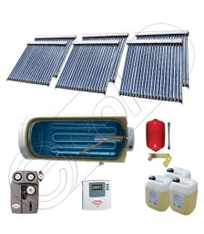 Colectoare solare cu tuburi vidate fabricate in China, Instalatii solare pentru apa calda cu boiler solar, Instalatie solara cu tuburi vidate si boiler import China SIU 6x20-1500.1BMH