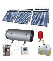 Colectoare solare cu tuburi vidate fabricate in China, Instalatii solare pentru apa calda cu boiler solar, Instalatie solara cu tuburi vidate si boiler import China SIU 6x20-1500.2BMH