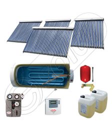 Panouri solare vidate cu boiler solar la pret rezonabil, Instalatie solara cu tuburi vidate cu boiler orizontal SIU 3x20-1x30-800.1BMH, Set colectoare solare cu boiler pentru apa calda tot timpul anului