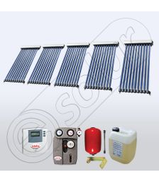 Set panouri solare China Solariss Iunona, Colectoare solare pentru apa calda tot anul, Panouri solare cu tuburi vidate SIU 5x10