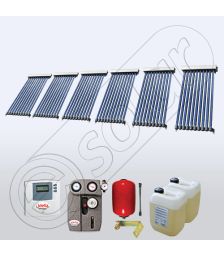 Pachete colectoare solare apa calda tot anul, Set panouri solare ieftine pentru apa calda SIU 6x10, Seturi colectoare solare Solariss Iunona